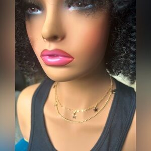 ✨NEW✨ Gold tone star 🌟 layered Script Necklace